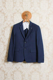 giacca monopetto da uomo di officina 36 in misto lino color night blue ss24